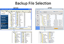 Backup Set Before & After