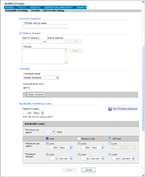 Edit Throttle Seetings Wireframe