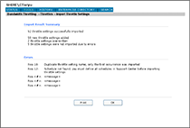 Import Errors Wireframe